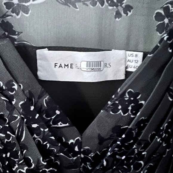 Fame and Partners The Landry Midi Dress in Khaki 8 - Picture 9 of 14